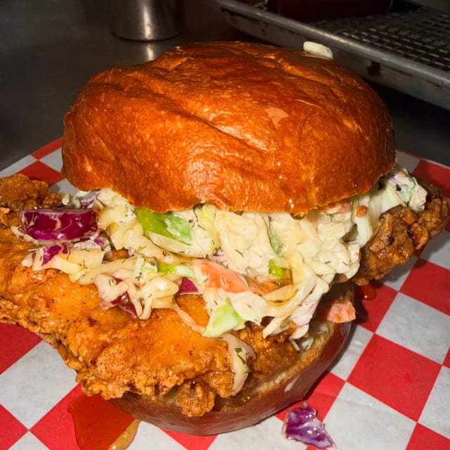 Hot Honey Fried Chicken Sandwich Meal.