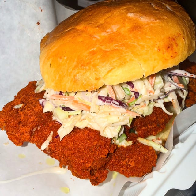 Nashville Hot Fried Chicken Sandwich Meal.